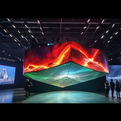 モジュラルのカーブドLEDパネル 室内P5LEDスクリーン展示 簡単にインストール