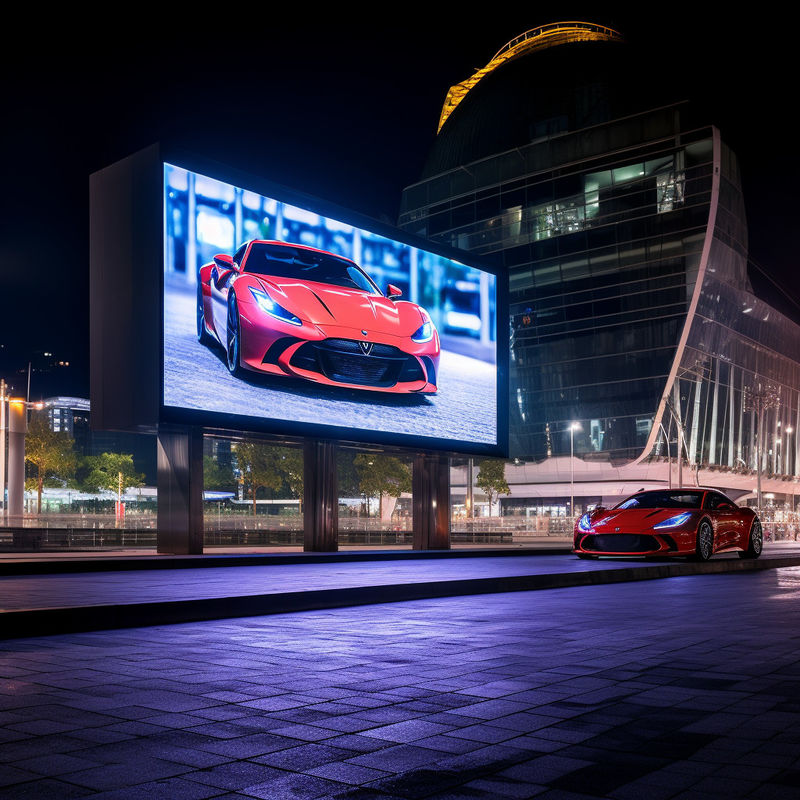 フルカラー・ネーション 経済防水 P3.91 500*1000*90MM 屋外LEDディスプレイ