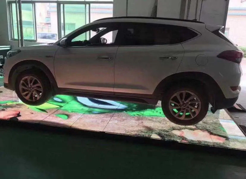インタラクティブなデジタルRGBタイル ダンスの壁 ビデオゲーム ステージ ダンスフロア スタンド LED壁パネル スクリーンタッチディスプレイ