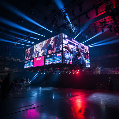 シームレス アウトドア スポーツ 周辺 LED ディスプレイ IP65 6500nits 明るさ